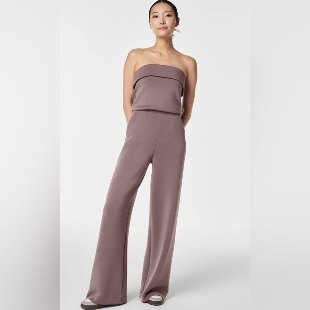 SPANX AirEssentials jumpsuit in smoke 
Petite